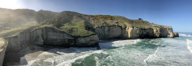Kliffen Otago Peninsula Nieuw Zeeland. DIYNewZealand.com