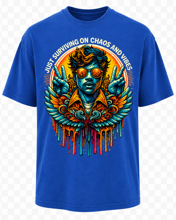 Just Surviving on Chaos & Vibes: Comfort Colors® 1717 Tee
