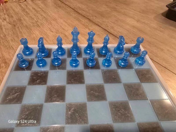 The COMPANY Custom Epoxy Chess Set