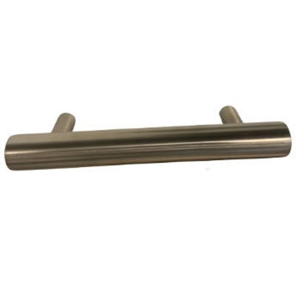 Trapleuning RVS geborstelde model rond (blind) 150 cm