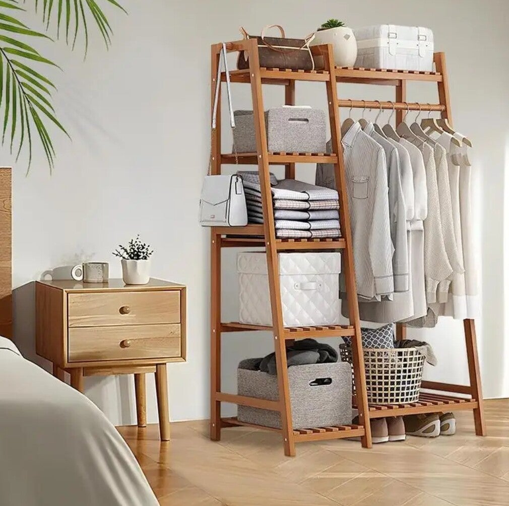 Exterior Closet with Shelves