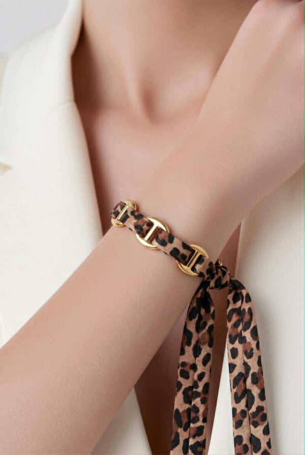 Jonc TISSUS LEOPARD
