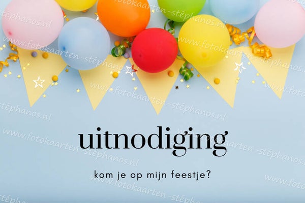 Uitnodiging Feestje - Meisje 08