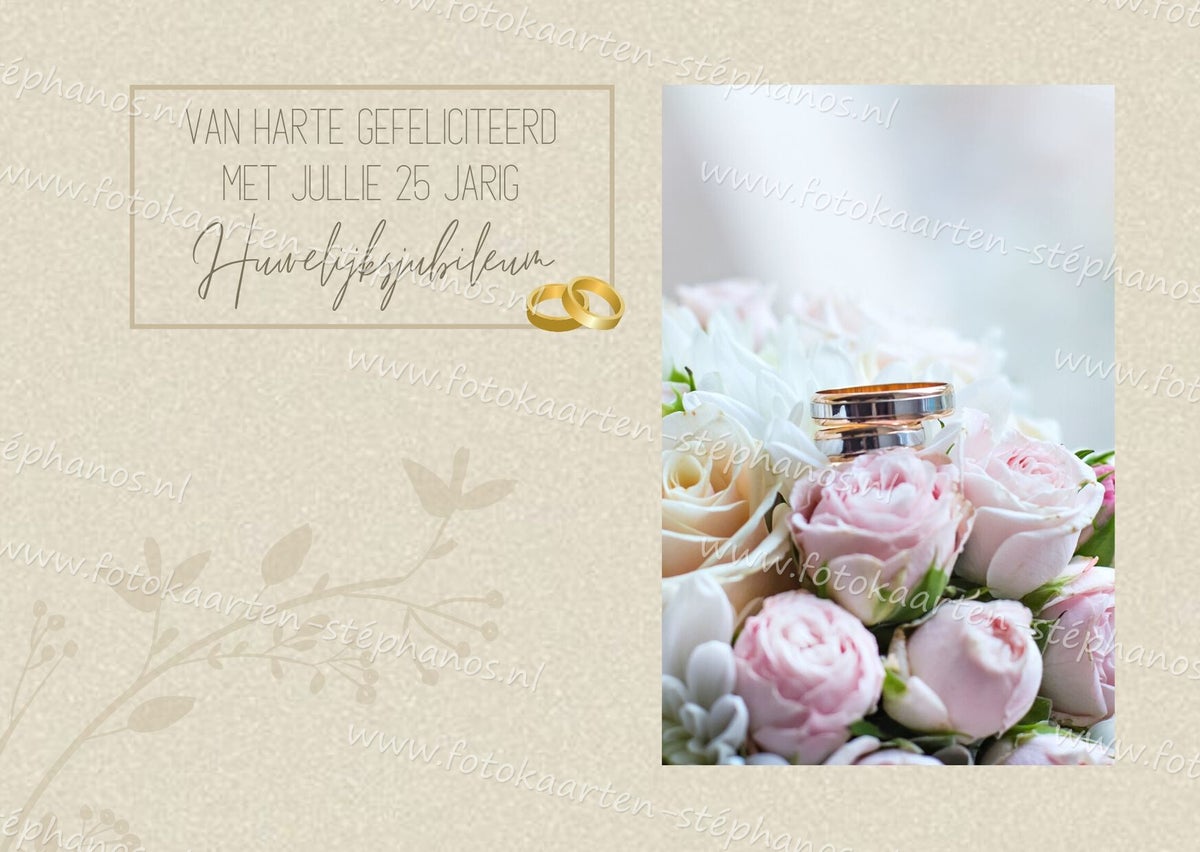 Huwelijk & Jubileum - 25 jaar getrouwd 28 | Fotokaarten-stephanos.nl