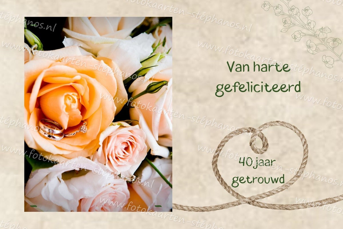 Huwelijk & Jubileum - 40 jaar getrouwd 06 | Fotokaarten-stephanos.nl