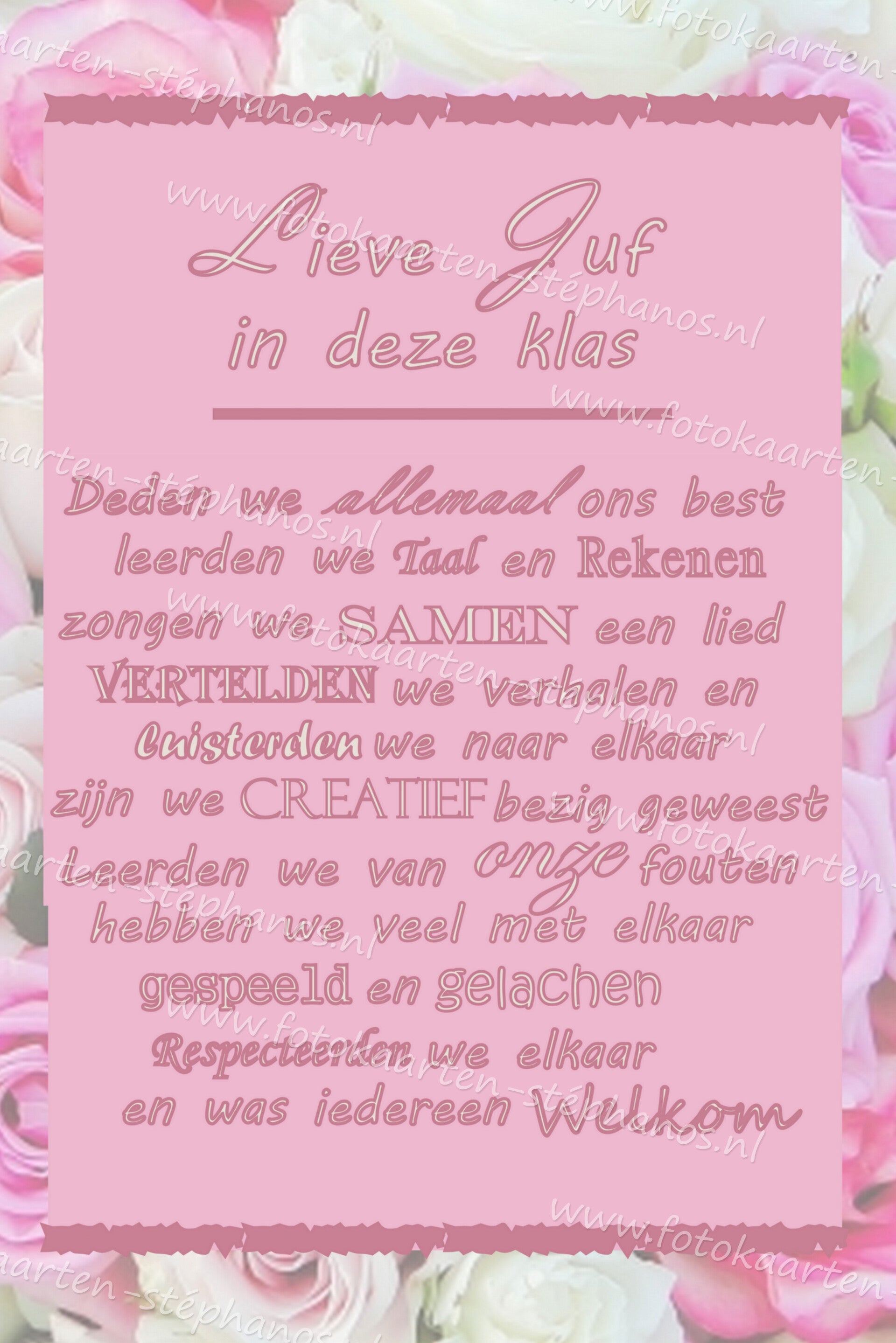 Diversen - Juf / Meester 02