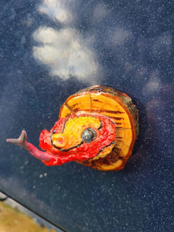 Magnet : serpent   rouge / jaune / noir