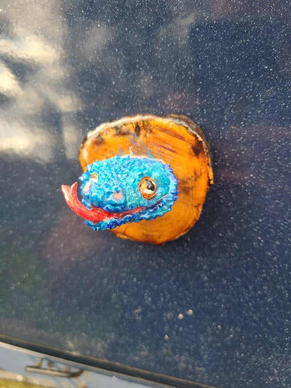 Magnet serpent bleu