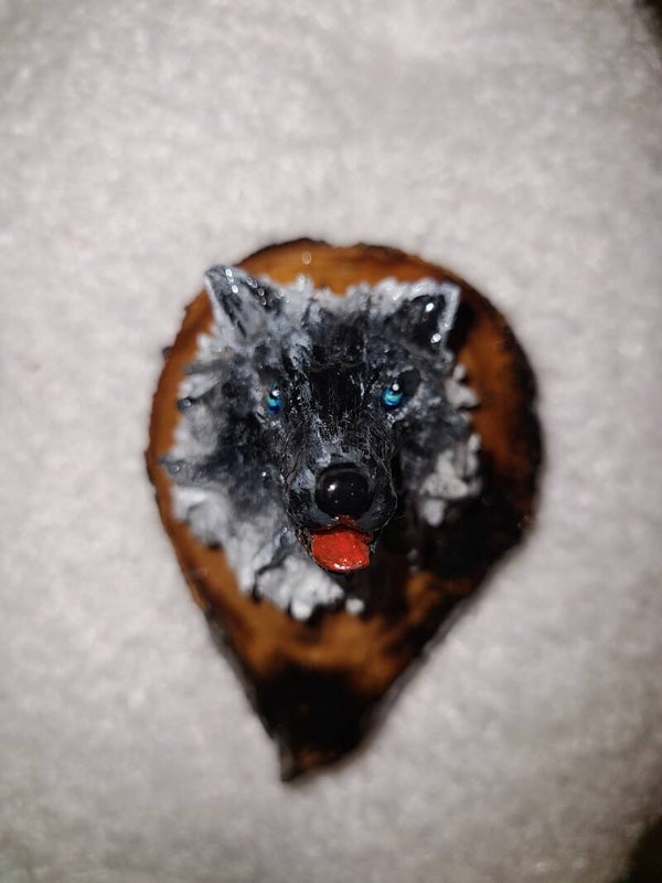 Magnet tête de loup