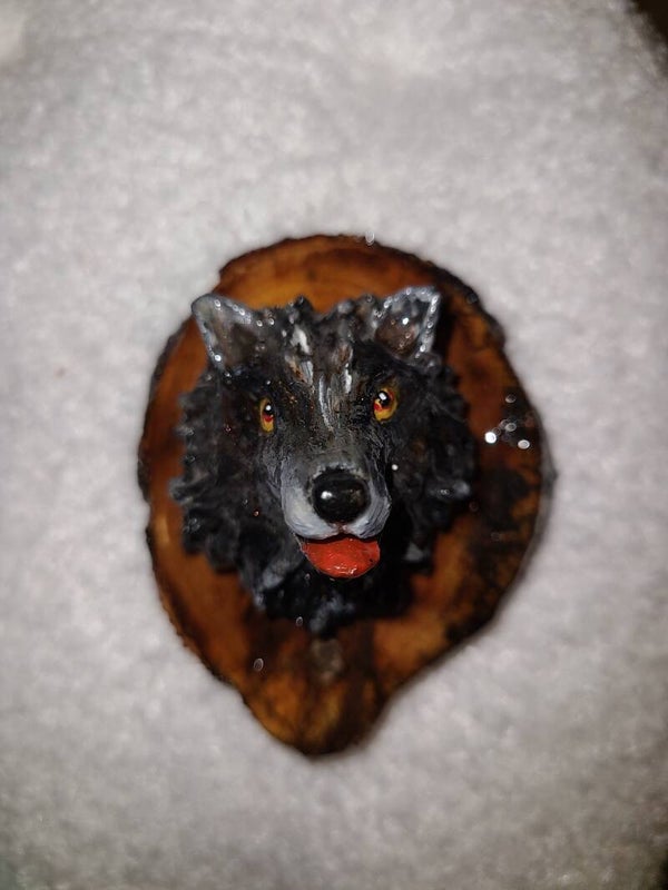 Magnet tête de loup