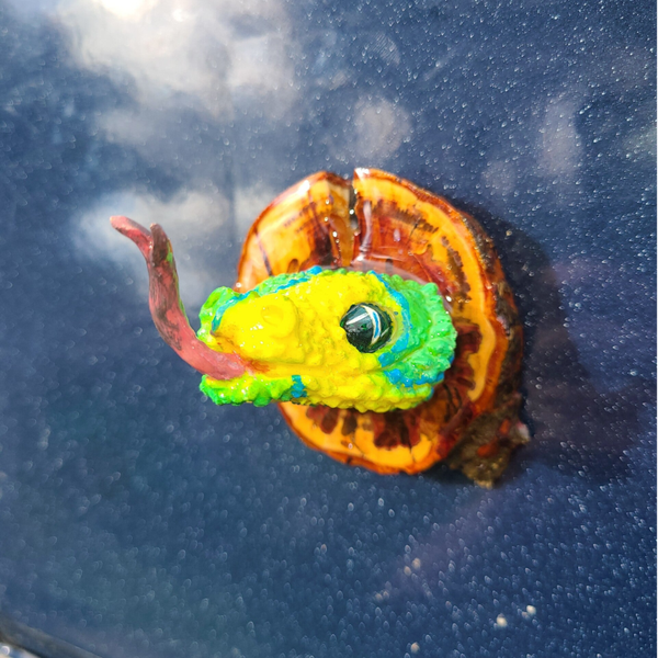 Magnet serpent  jaune et vert