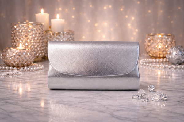 Zilveren tasje - clutch