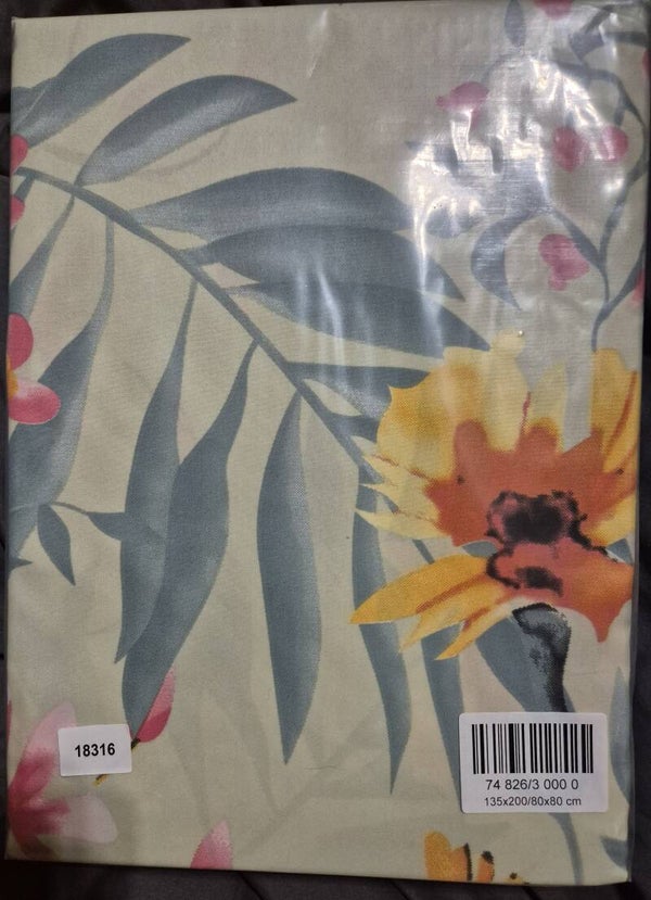 Bettwäsche Doppelpack Set Blumen