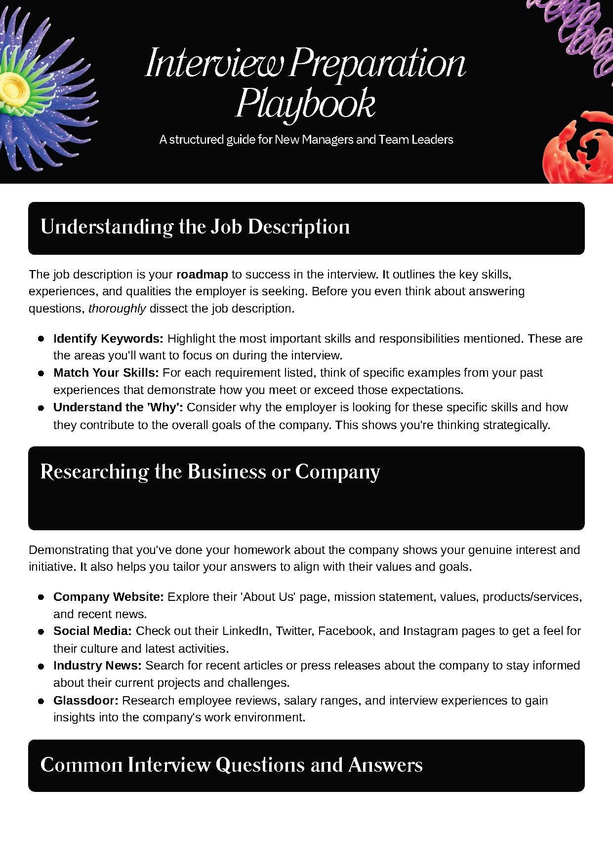 Interview Preparation Playbook