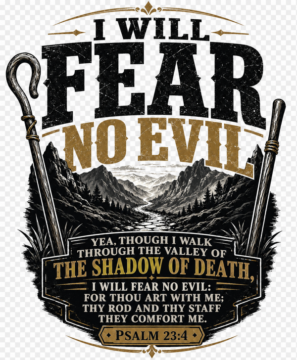 Christian T-Shirt - Psalm 23:4