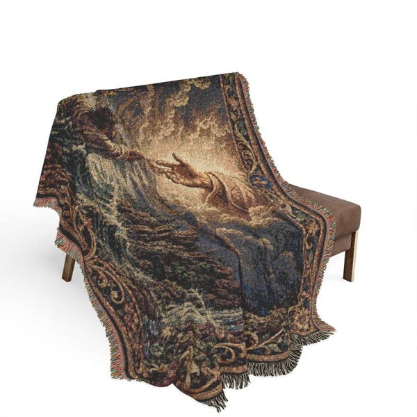 Christian Woven Blanket - Psalm 18:16