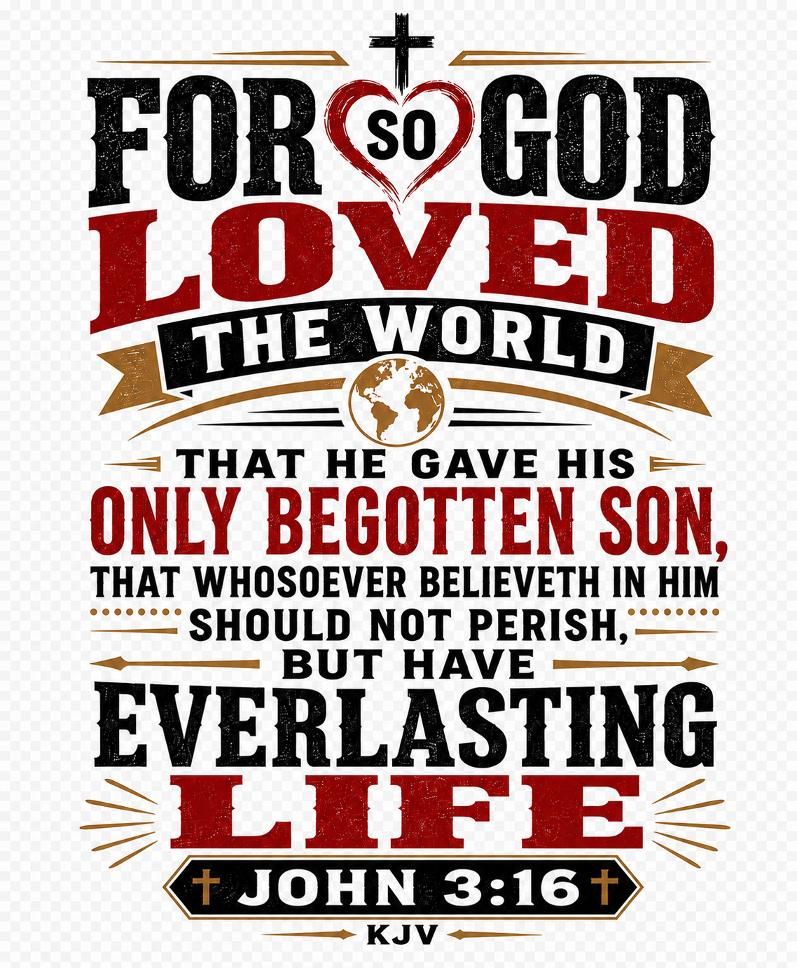 Christian T-Shirt - John 3:16
