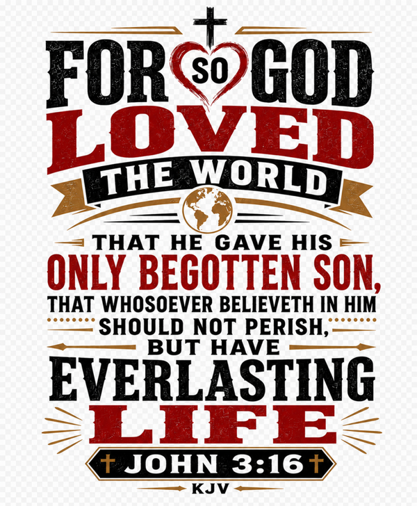 Christian T-Shirt - John 3:16