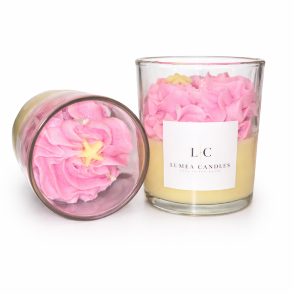 Zomer in een glas geurkaars