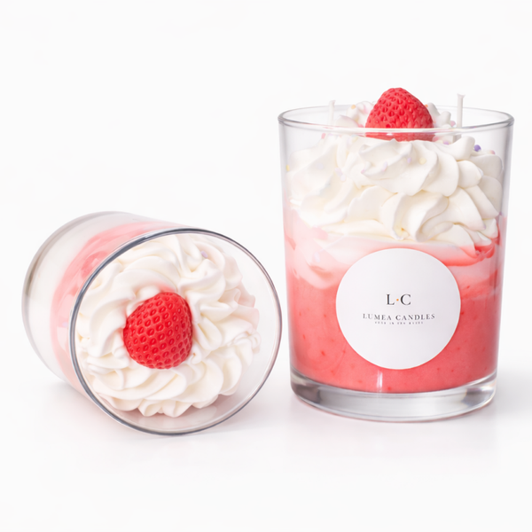 Aardbeien droom geurkaars