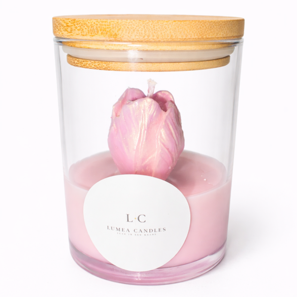 Tulp roze geurkaars