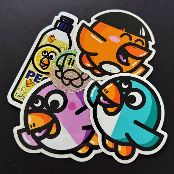 Pack de 5 sticker à la forme