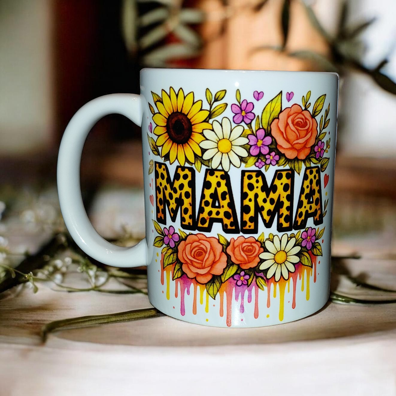 Tasse mit Blumenprint