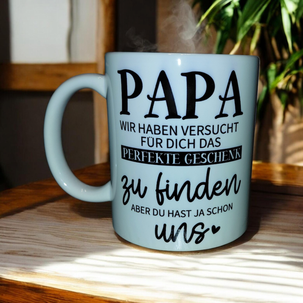 Tasse mit Text
