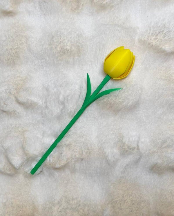 Duurzame 3D Geprinte Tulp – Zonnig Geel