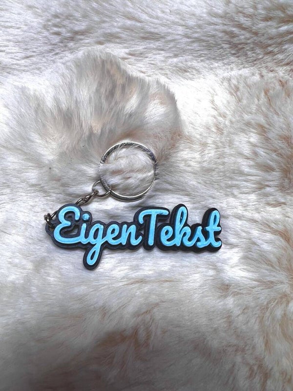 Sleutelhanger met Eigen Tekst of Naam - Gepersonaliseerd Cadeau