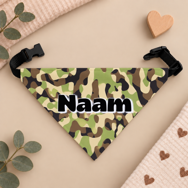 Honden Sjaaltje Met Naam Legerprint
