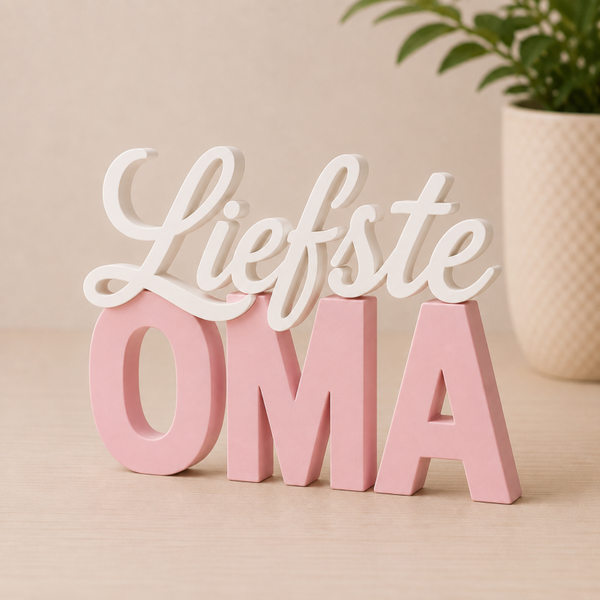 3D Bordje 'Liefste Oma'