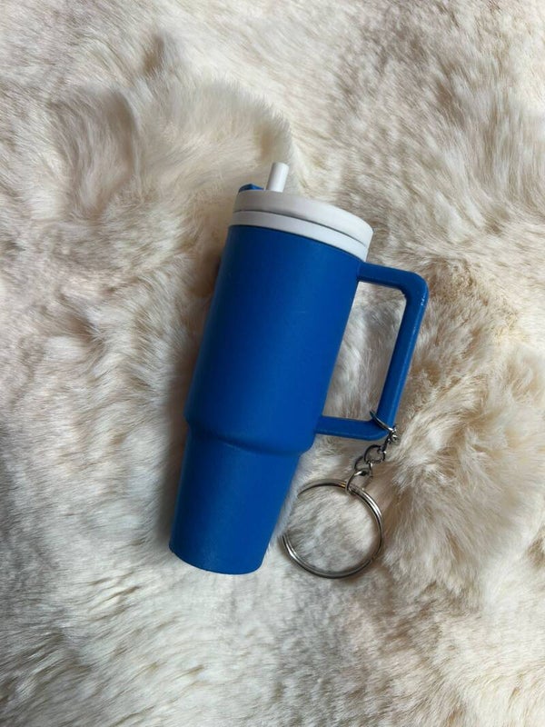 3D-geprinte Stanley Beker Sleutelhanger - Met Lippenbalsemhouder en Afneembaar Deksel