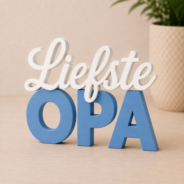 3D Bordje 'Liefste Opa'