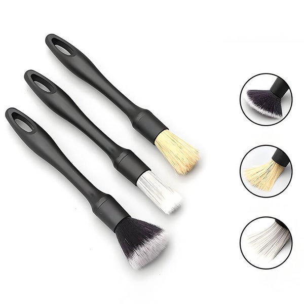 Auto-interieurreinigingsborstel set van 3