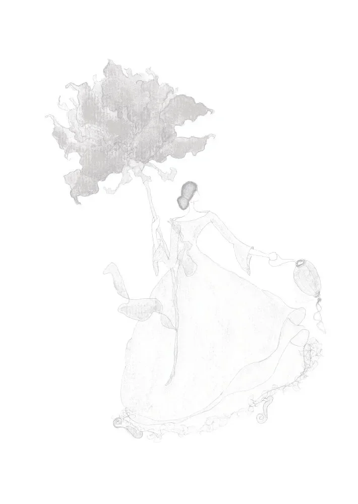 Schreibblock „Red Flower“ – unliniert