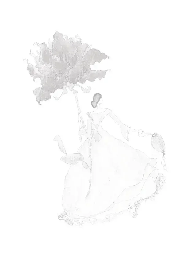 Schreibblock „Red Flower“ – unliniert