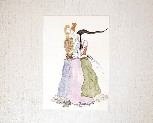 Postkarte Beste Freunde