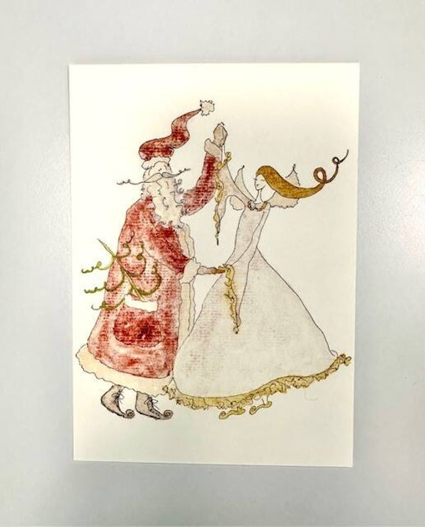 Weihnachtskarte "Dancing with Angel"