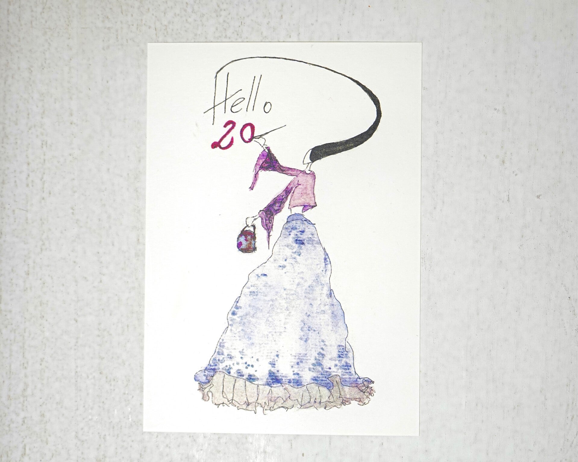 Geburtstagskarte "Hello 20"