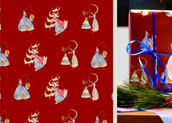 Geschenkpapier Weihnachten Rot