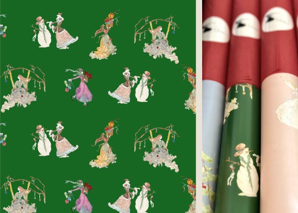 Geschenkpapier Weihnachten Grün