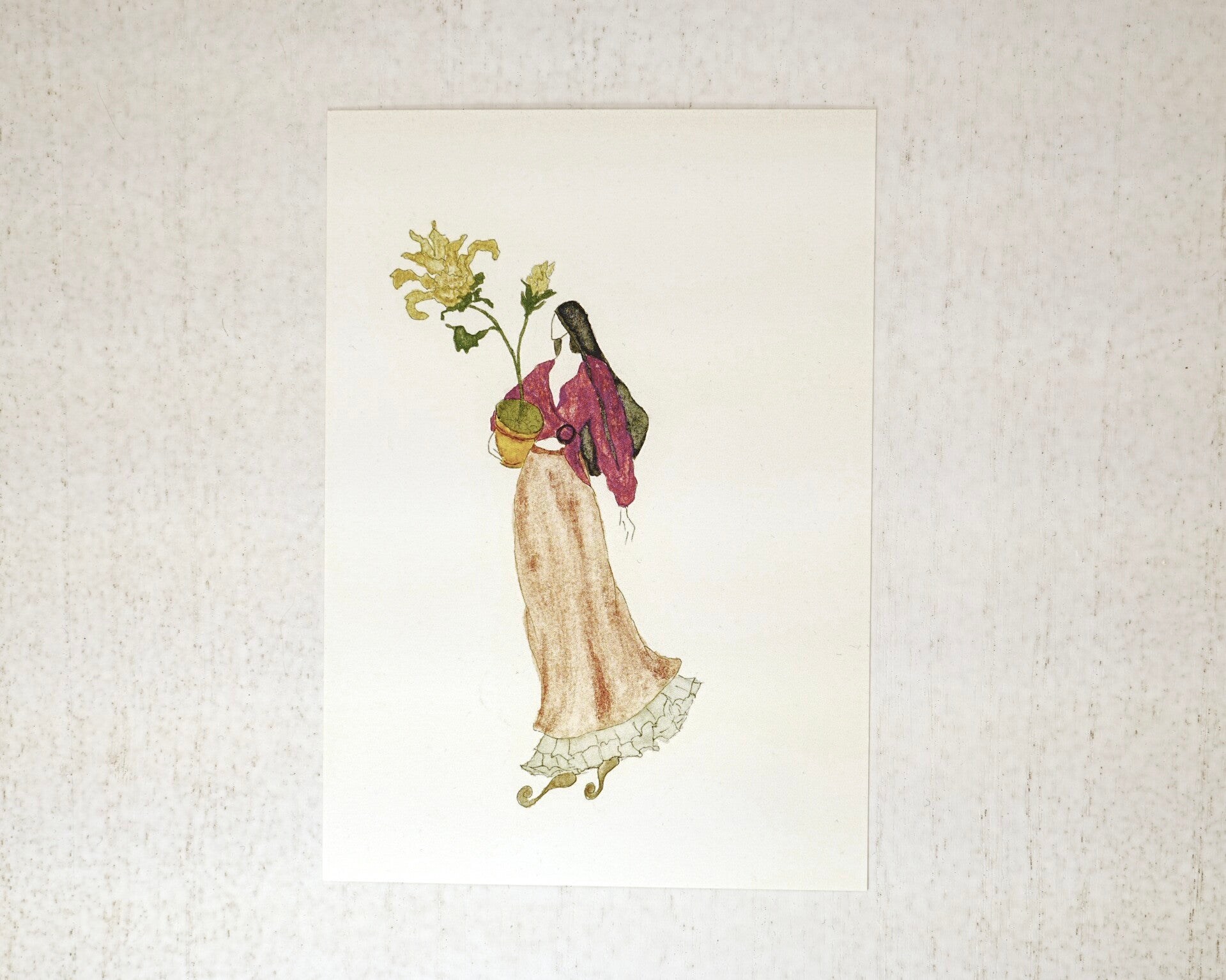 Grußkarte Golden Flower