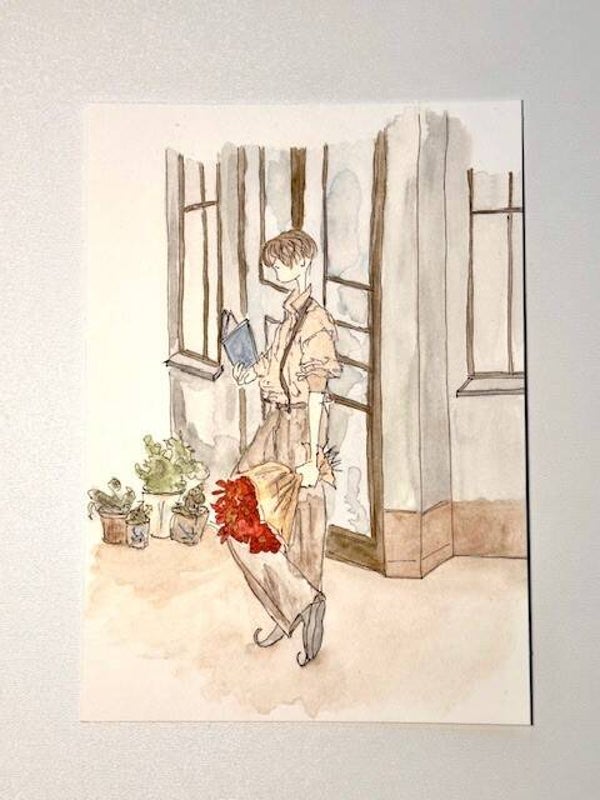 Postkarte „Warten auf Dich“