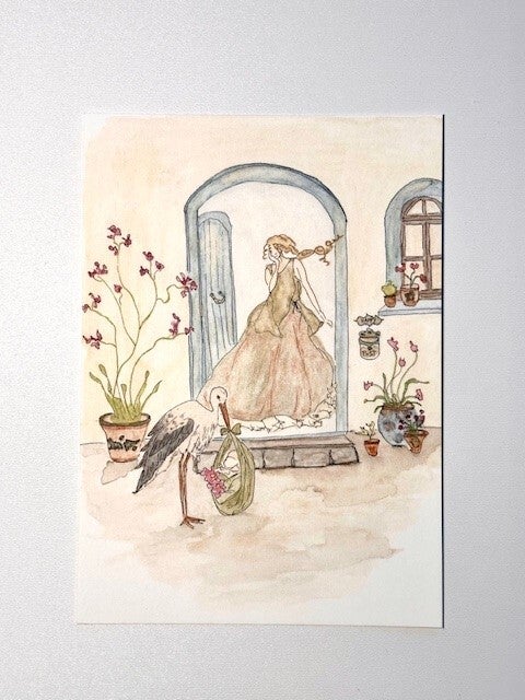 Exklusive Postkarte zur Geburt