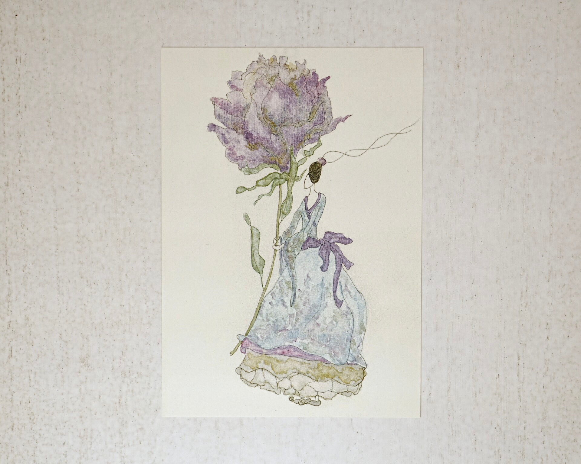 Grußkarte Purple Flower