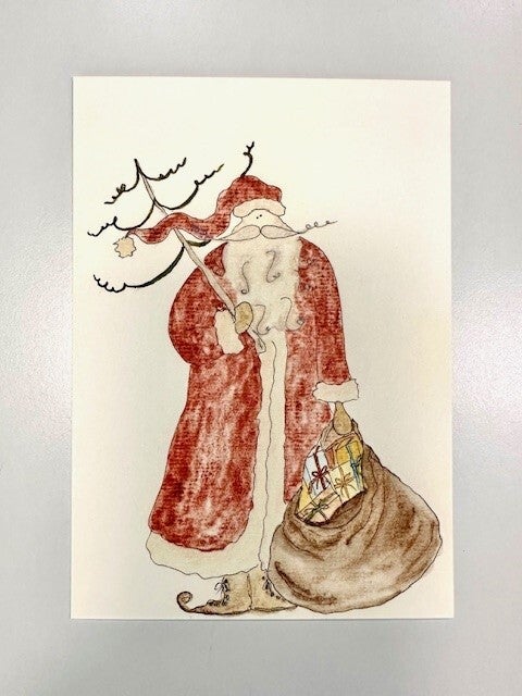 Weihnachtskarte "Santa"