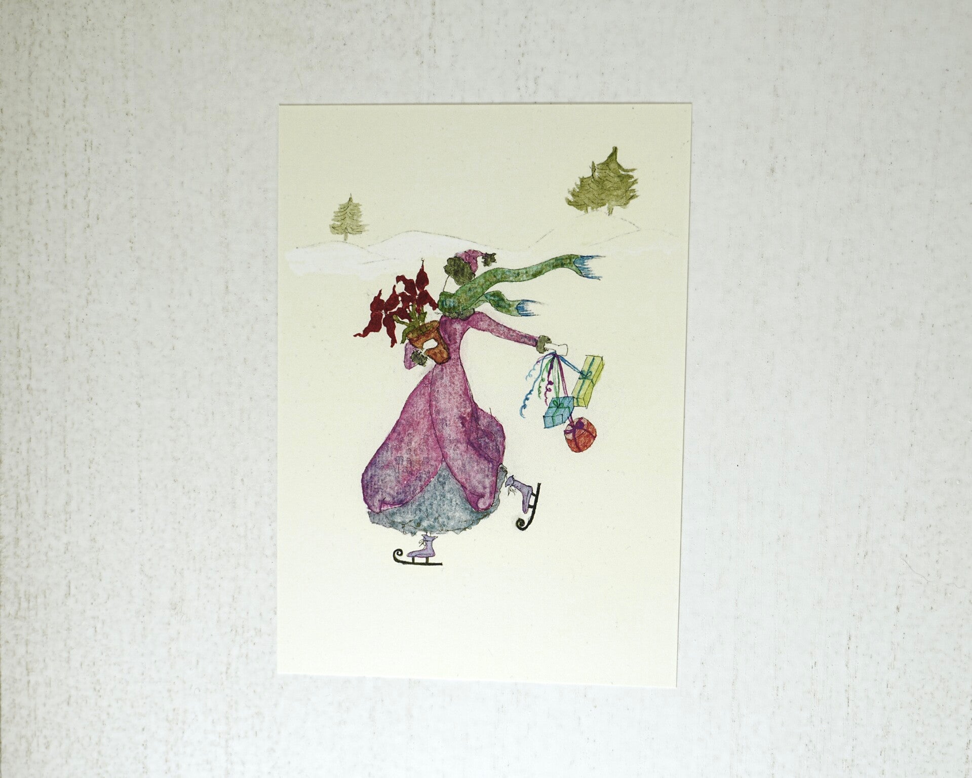 Weihnachtskarte Walk on Ice