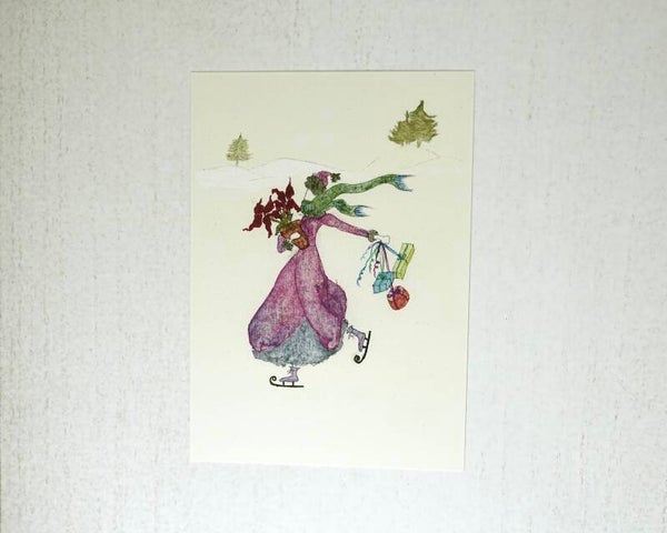 Weihnachtskarte Walk on Ice