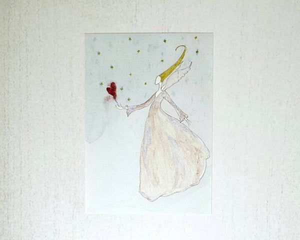 Weihnachtskarte Angel